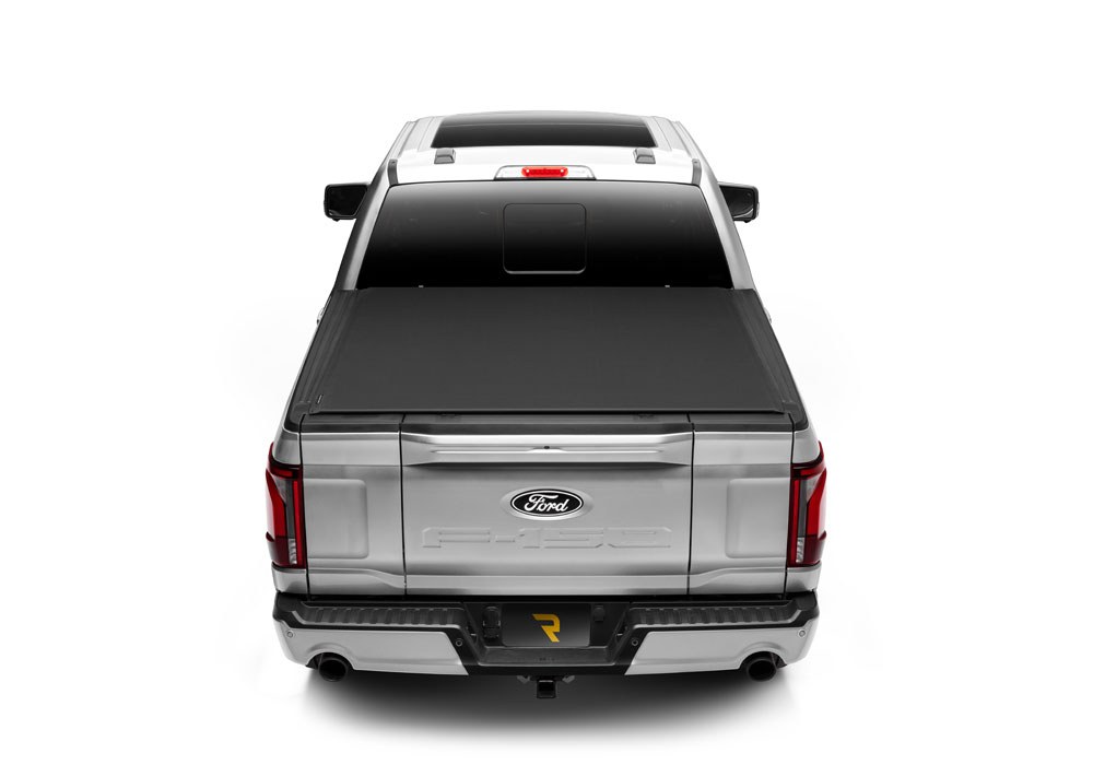 TruXedo Tonneau Cover, Pro X15, Soft Roll-Up Hook and Loop, Lockable Using Tailgate Handle Lock, Black Matte, Woven Fabric – 1497701