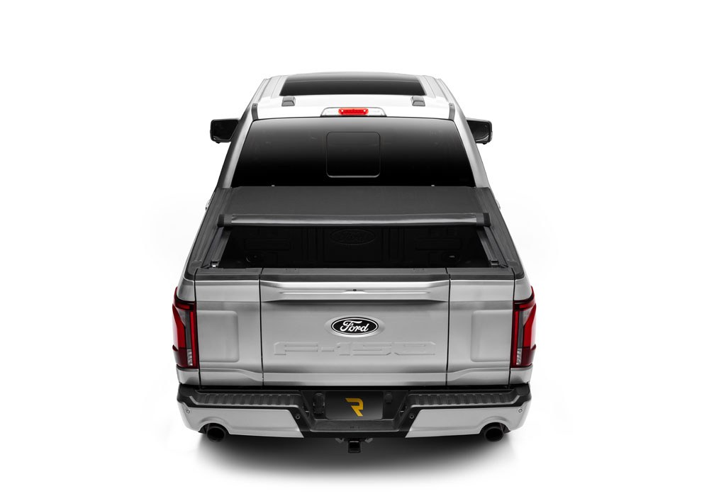 TruXedo Tonneau Cover, Pro X15, Soft Roll-Up Hook and Loop, Lockable Using Tailgate Handle Lock, Black Matte, Woven Fabric – 1497701