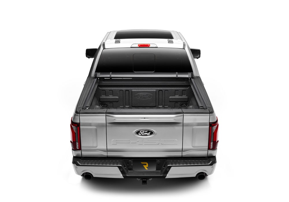 TruXedo Tonneau Cover, Pro X15, Soft Roll-Up Hook and Loop, Lockable Using Tailgate Handle Lock, Black Matte, Woven Fabric – 1497701