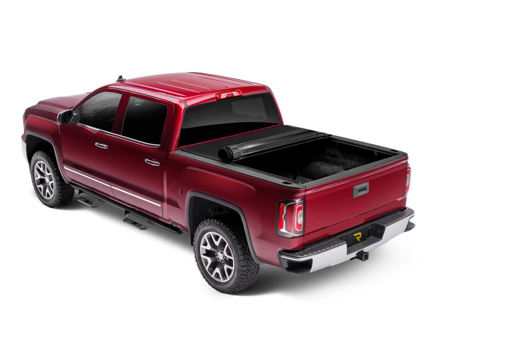 TruXedo Tonneau Cover, Sentry Ct, Hard Roll-Up, Black, Woven Fabric Over Black Aluminum Slats, Non Lockable – 1550016