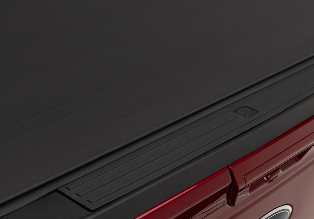 TruXedo Tonneau Cover, Sentry Ct, Hard Roll-Up, Non Lockable, Black Matte, Woven Fabric Over Black Aluminum Slats – 1598316