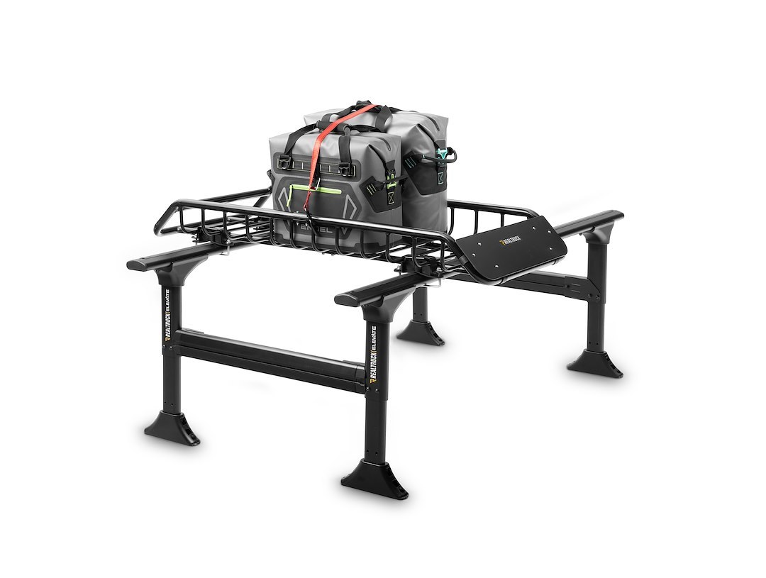 TruXedo Cargo Carrier, Elevate, Basket Style, Compatible with Standard Cross Bar/ T-Slot Style Rails, 125 Pounds Capacity – 1707209