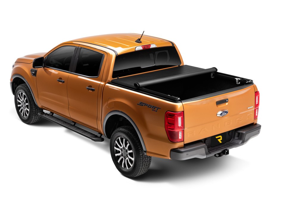 TruXedo Tonneau Cover, Truxport, Soft Roll-Up Hook and Loop, Lockable Using Tailgate Handle Lock, Black, Vinyl – 231101