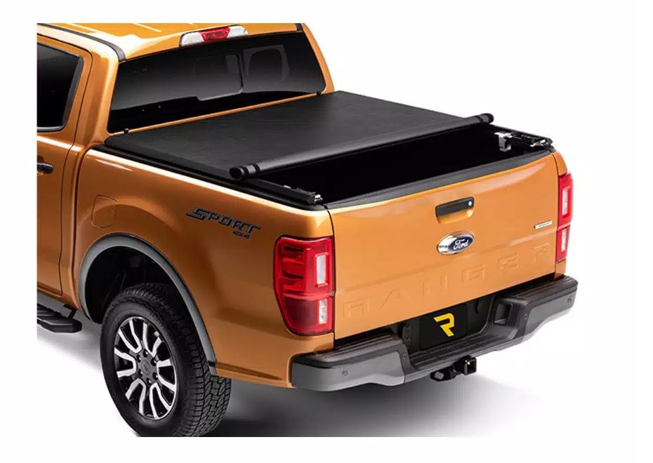 TruXedo Tonneau Cover, Truxport, Soft Roll-Up Hook and Loop, Lockable Using Tailgate Handle Lock, Black, Vinyl – 243301