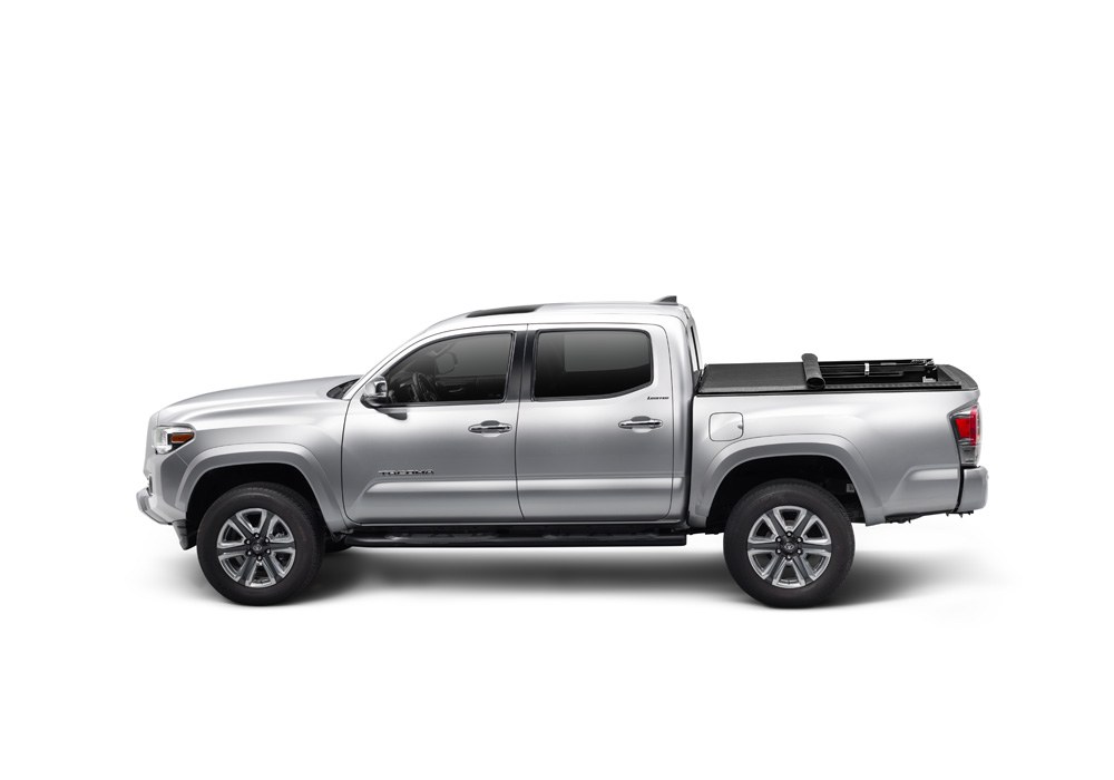 TruXedo Tonneau Cover, Truxport, Soft Roll-Up Hook and Loop, Lockable Using Tailgate Handle Lock, Black, Vinyl – 245101