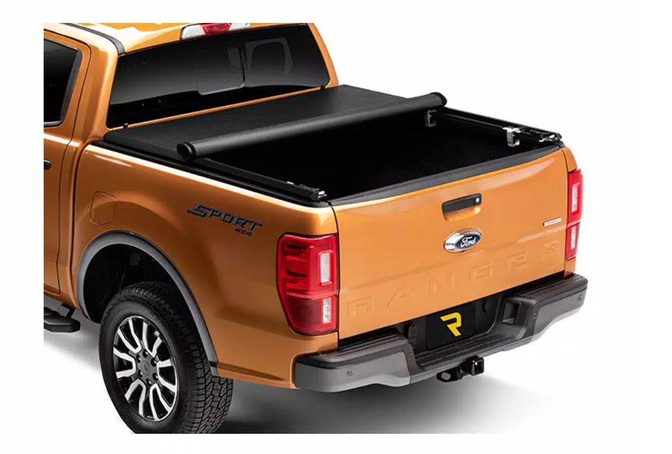 TruXedo Tonneau Cover, Truxport, Soft Roll-Up Hook and Loop, Lockable Using Tailgate Handle Lock, Black, Vinyl – 247101