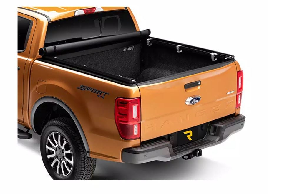 TruXedo Tonneau Cover, Truxport, Soft Roll-Up Hook and Loop, Lockable Using Tailgate Handle Lock, Black, Vinyl – 247101