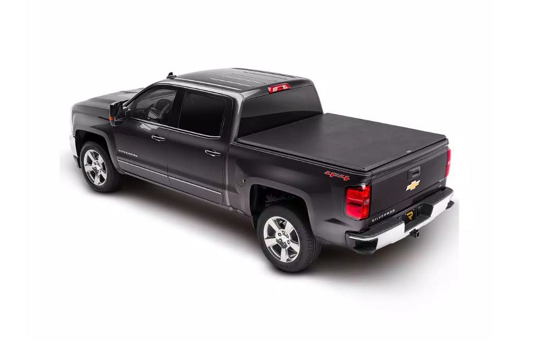 TruXedo Tonneau Cover, Truxport, Soft Roll-Up Hook and Loop, Black, Vinyl, Lockable Using Tailgate Handle Lock – 250001