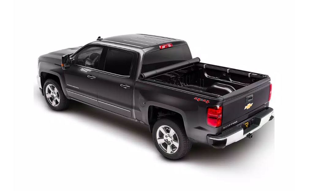 TruXedo Tonneau Cover, Truxport, Soft Roll-Up Hook and Loop, Black, Vinyl, Lockable Using Tailgate Handle Lock – 250001