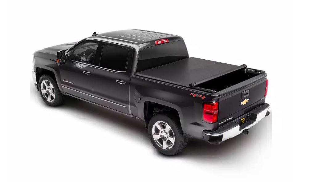 TruXedo Tonneau Cover, Truxport, Soft Roll-Up Hook and Loop, Black, Vinyl, Lockable Using Tailgate Handle Lock – 250001