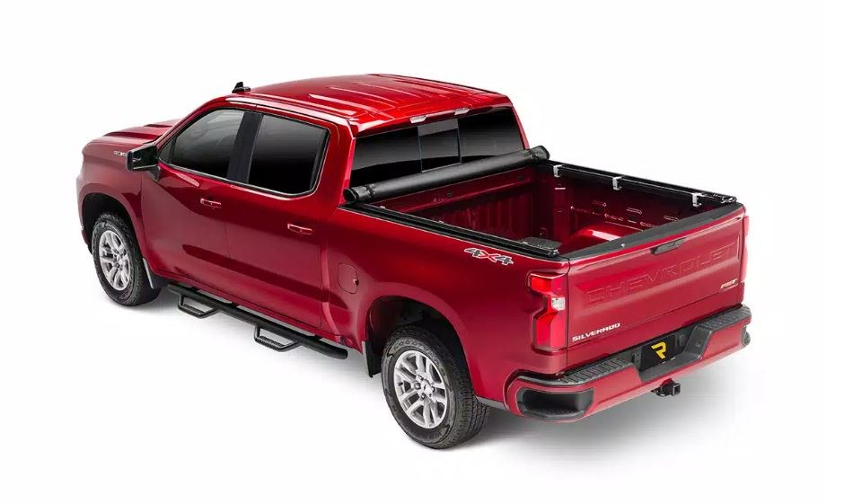 TruXedo Tonneau Cover, Truxport, Soft Roll-Up Hook and Loop, Lockable Using Tailgate Handle Lock, Black, Vinyl – 253301