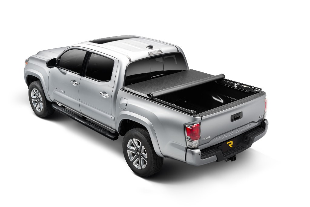 TruXedo Tonneau Cover, Truxport, Soft Roll-Up Hook and Loop, Lockable Using Tailgate Handle Lock, Black, Vinyl – 264201