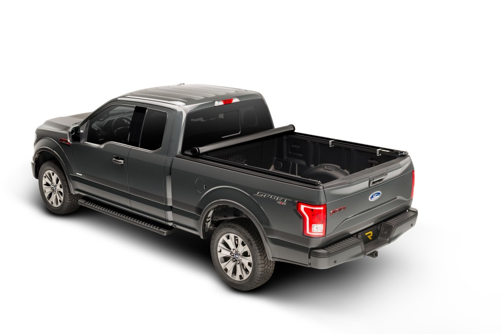 TruXedo Tonneau Cover, Truxport, Soft Roll-Up Hook and Loop, Lockable Using Tailgate Handle Lock, Black, Vinyl – 277601