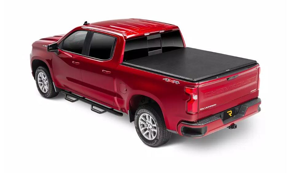 TruXedo Tonneau Cover, Truxport, Soft Roll-Up Hook and Loop, Lockable Using Tailgate Handle Lock, Black, Vinyl – 281101
