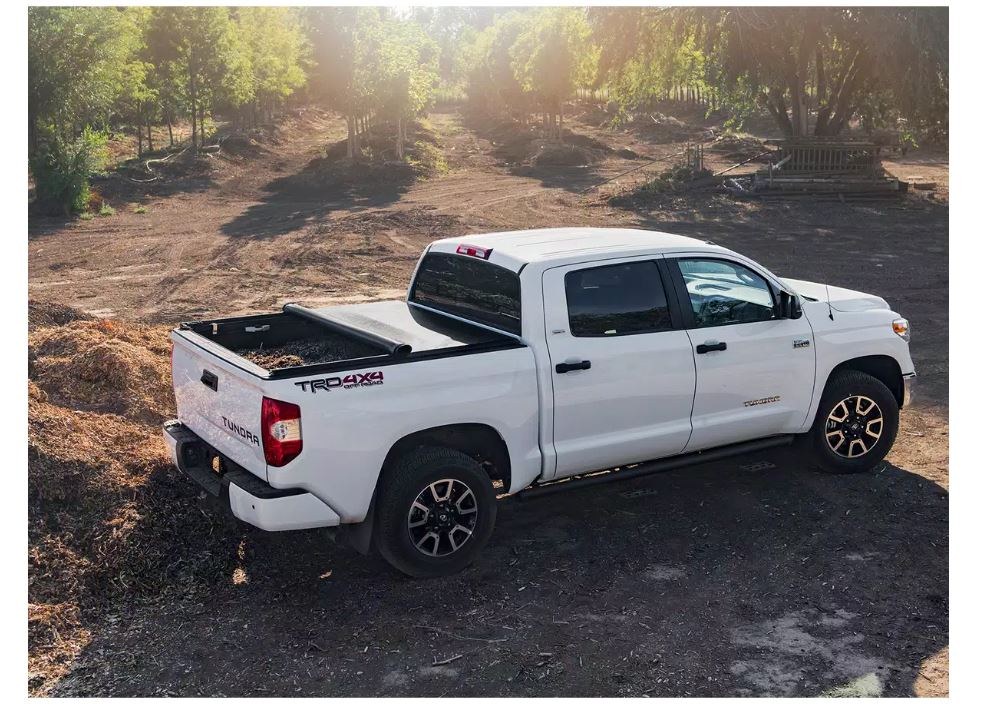 TruXedo Tonneau Cover, Truxport, Soft Roll-Up Hook and Loop, Lockable Using Tailgate Handle Lock, Black, Vinyl – 284101