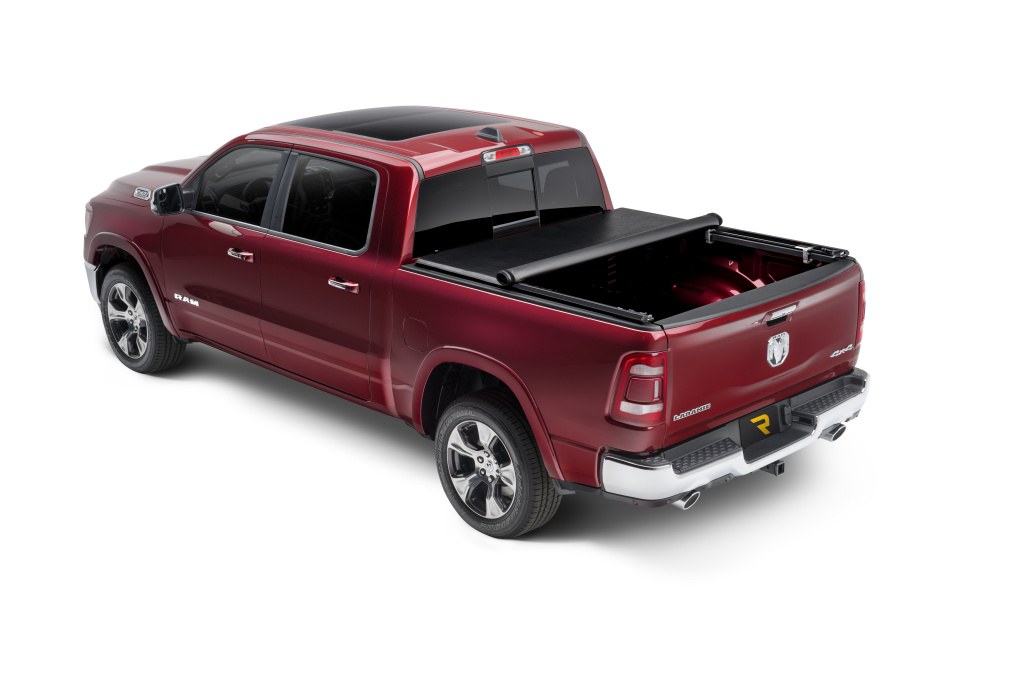 TruXedo Tonneau Cover, Truxport, Soft Roll-Up Hook and Loop, Lockable Using Tailgate Handle Lock, Black, Vinyl – 286901