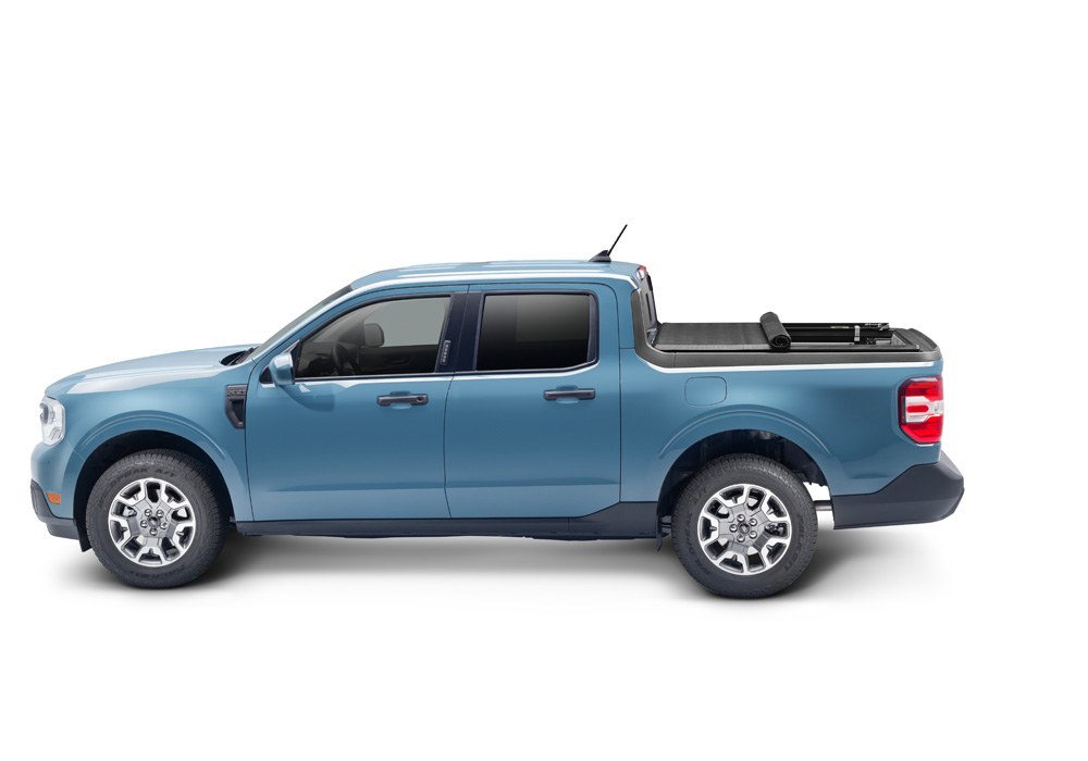TruXedo Tonneau Cover, Truxport, Soft Roll-Up Hook and Loop, Lockable Using Tailgate Handle Lock, Black, Vinyl – 294701