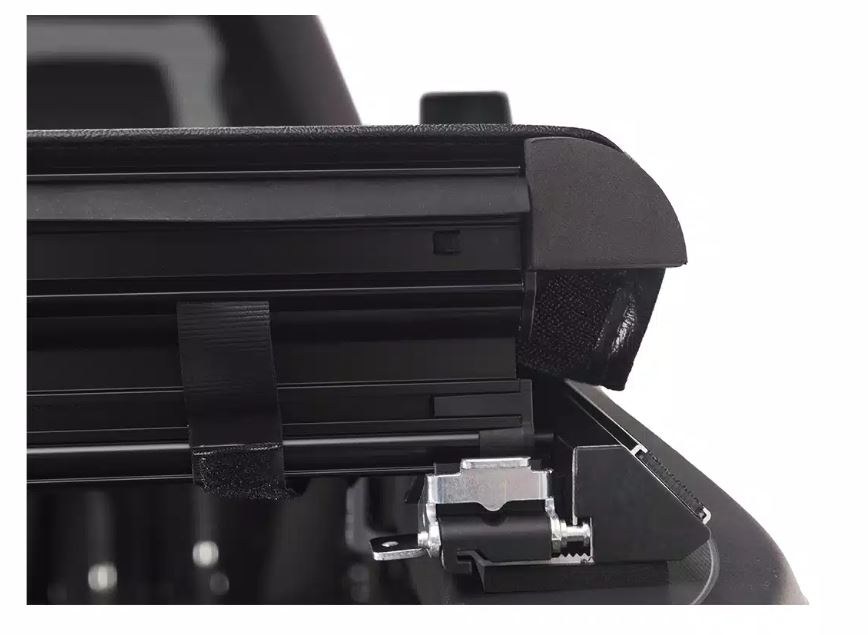 TruXedo Tonneau Cover, Truxport, Soft Roll-Up Hook and Loop, Lockable Using Tailgate Handle Lock, Black, Vinyl – 297301
