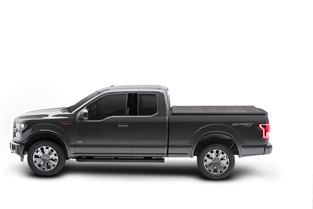 TruXedo Tonneau Cover, Truxport, Soft Roll-Up Hook and Loop, Lockable Using Tailgate Handle Lock, Black, Vinyl – 298601