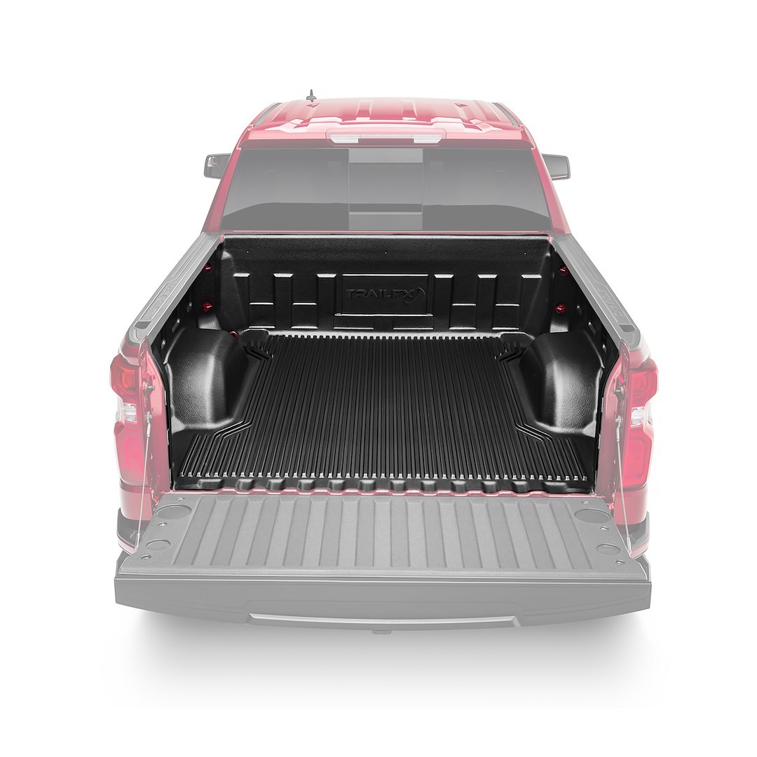 TrailFX Bed Liner, Tfx Bedliners, Drop-IN, Under Rail, Black, High-Density Polyethylene, With Hardware, Without Tailgate Liner – C58U19X
