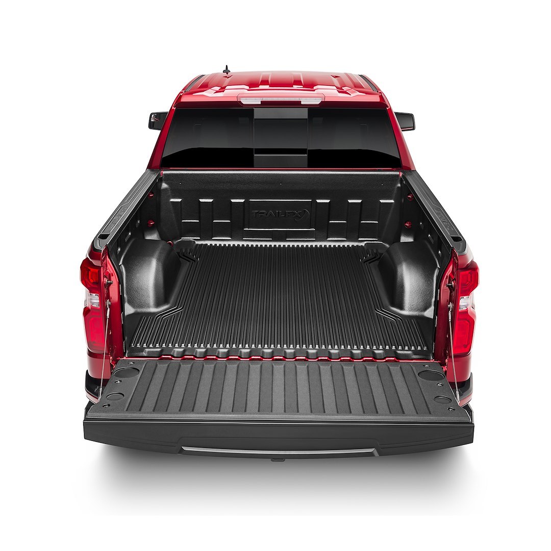 TrailFX Bed Liner, Tfx Bedliners, Drop-IN, Under Rail, Black, High-Density Polyethylene, With Tailgate Liner, With Hardware – C8U14X