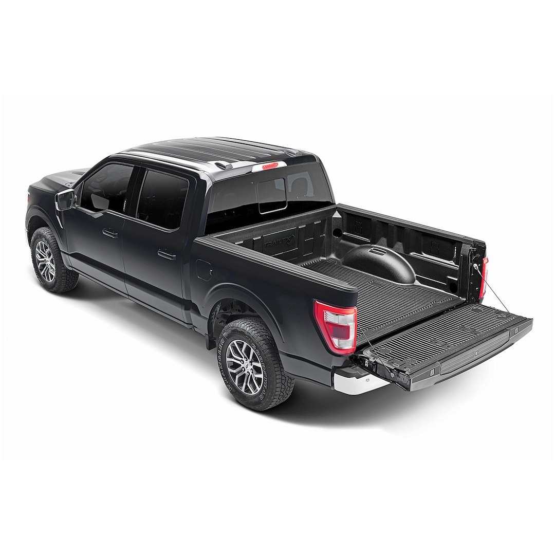 TrailFX Bed Liner, Tfx Bedliners, Drop-IN, Under Rail, Black, High-Density Polyethylene, With Tailgate Liner, With Hardware – D8U19HDX