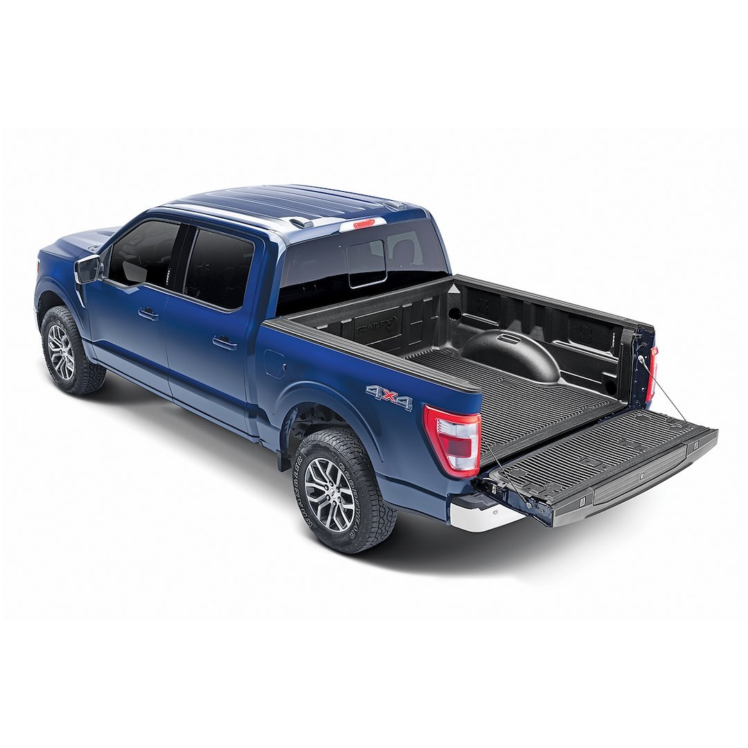 TrailFX Bed Liner, Tfx Bedliners, Drop-IN, Under Rail, Black, High-Density Polyethylene, With Tailgate Liner, With Hardware – F65U17X