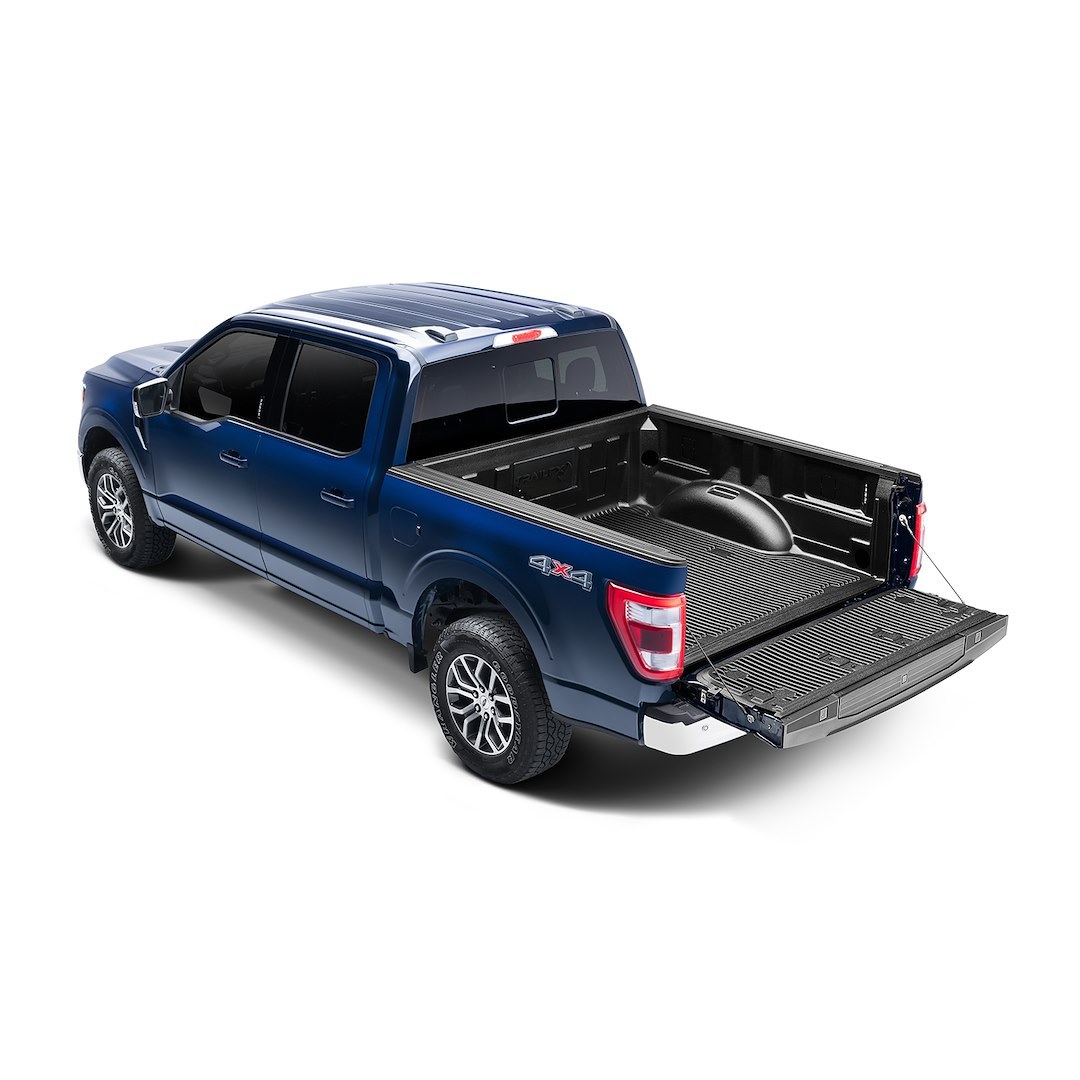 TrailFX Bed Liner, Tfx Bedliners, Drop-IN, Under Rail, Black, High-Density Polyethylene, With Tailgate Liner/ Hardware – F65U23X
