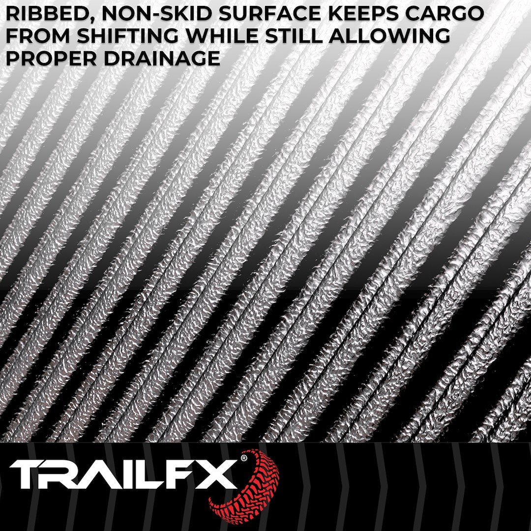 TrailFX Bed Liner, Tfx Bedliners, Drop-IN, Under Rail, Black, High-Density Polyethylene, With Tailgate Liner/ Hardware – F8U23X
