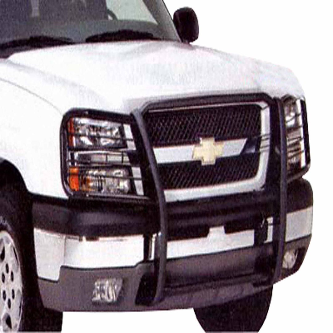 TrailFX Grille Guard, Tfx Grille Guards, Powder Coated, Gloss Black, Steel, With Brush Guard, Without Skid Plate, Without Step Plate – 81201