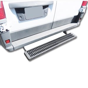 TrailFX Van Access Step, Tfx Aggressive Boards, Mounts Under Rear Bumper, Solid, 53 Inch Width X 6.5 Inch Length, Powder Coated – ABSV004B