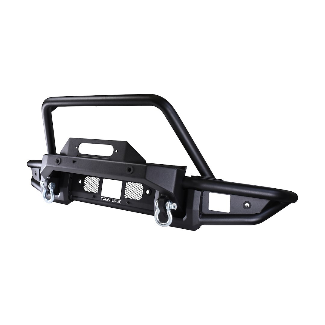 TrailFX Bumper, Trailfx Bronco Products, One Piece Design, Direct-Fit, Mounting Hardware Included, With Winch Mount, With Pre Runner Guard – BR002T