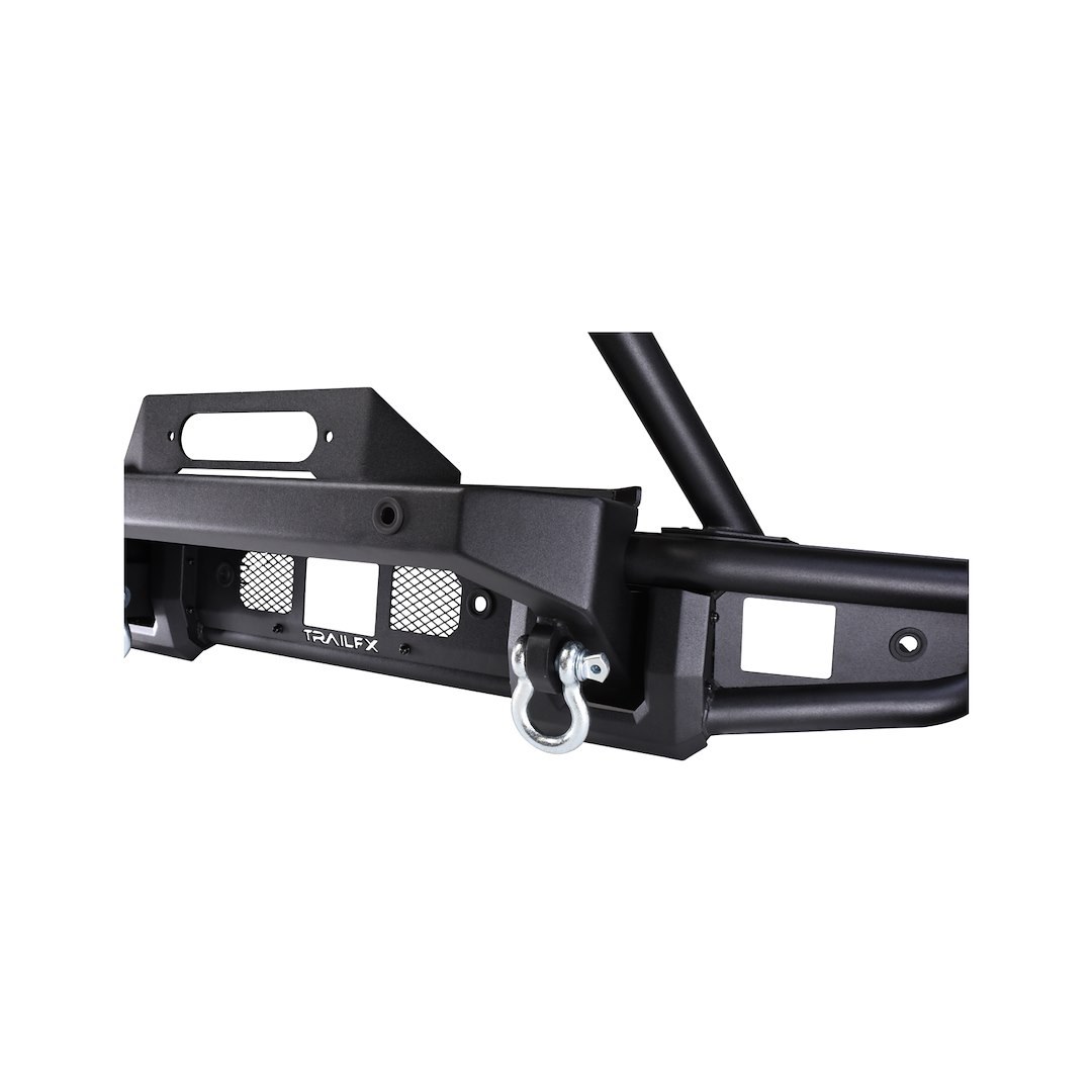 TrailFX Bumper, Trailfx Bronco Products, One Piece Design, Direct-Fit, Mounting Hardware Included, With Winch Mount, With Pre Runner Guard – BR002T