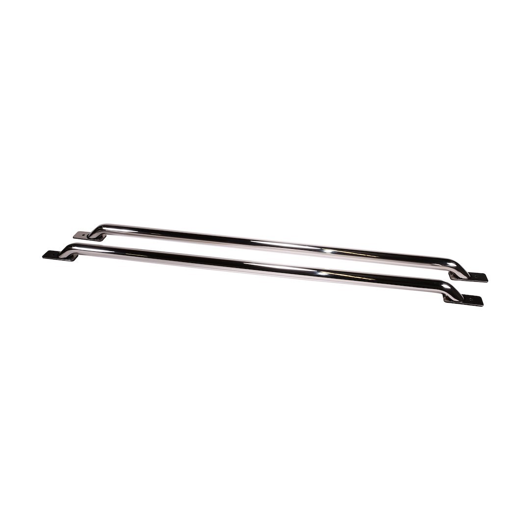 TrailFX Bed Side Rail, Tfx Bed Rails, Stake Pocket Mount, Polished, Stainless Steel, Without Tie Down, Not Compatible with Tool Box – D0001S