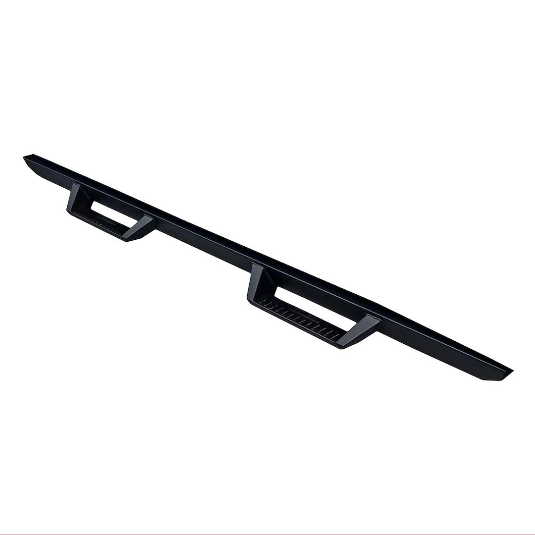 TrailFX Nerf Bar, Tfx Drop Hoop Steps, With Drop Down Steps, Square Straight, Powder Coated, Matte Black, Steel, Finished End Caps – DHS015B