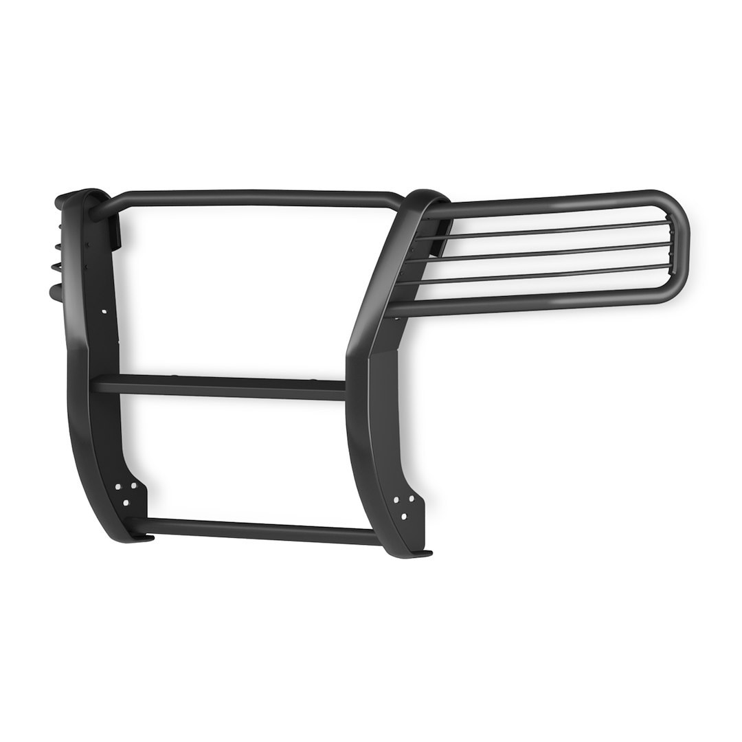 TrailFX Grille Guard, Tfx Grille Guards, 1-Piece, Black Textured Powder Coated, Steel, 1-1/2 Inch Diameter, With Brush Guard – E0048T