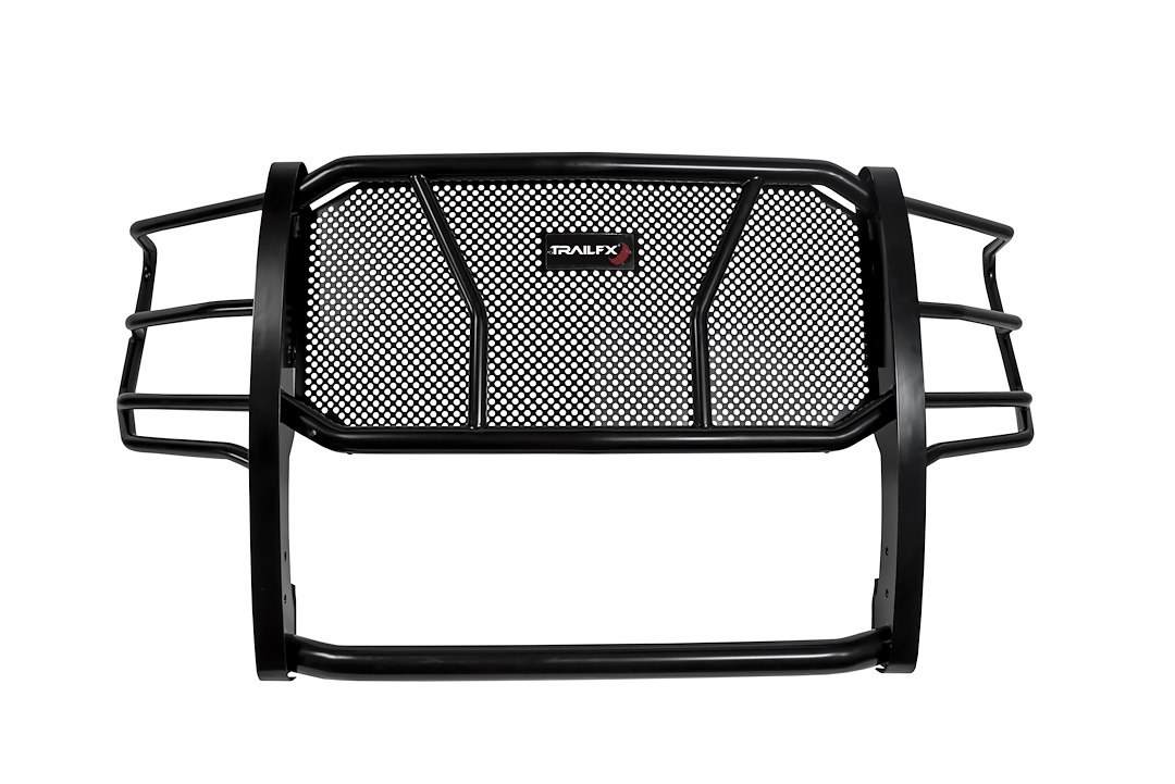 TrailFX Grille Guard, Tfx HD Grille Guards, Powder Coated, Black, Steel, 2 Inch Diameter, With Brush Guard, Without Skid Plate – E0522T