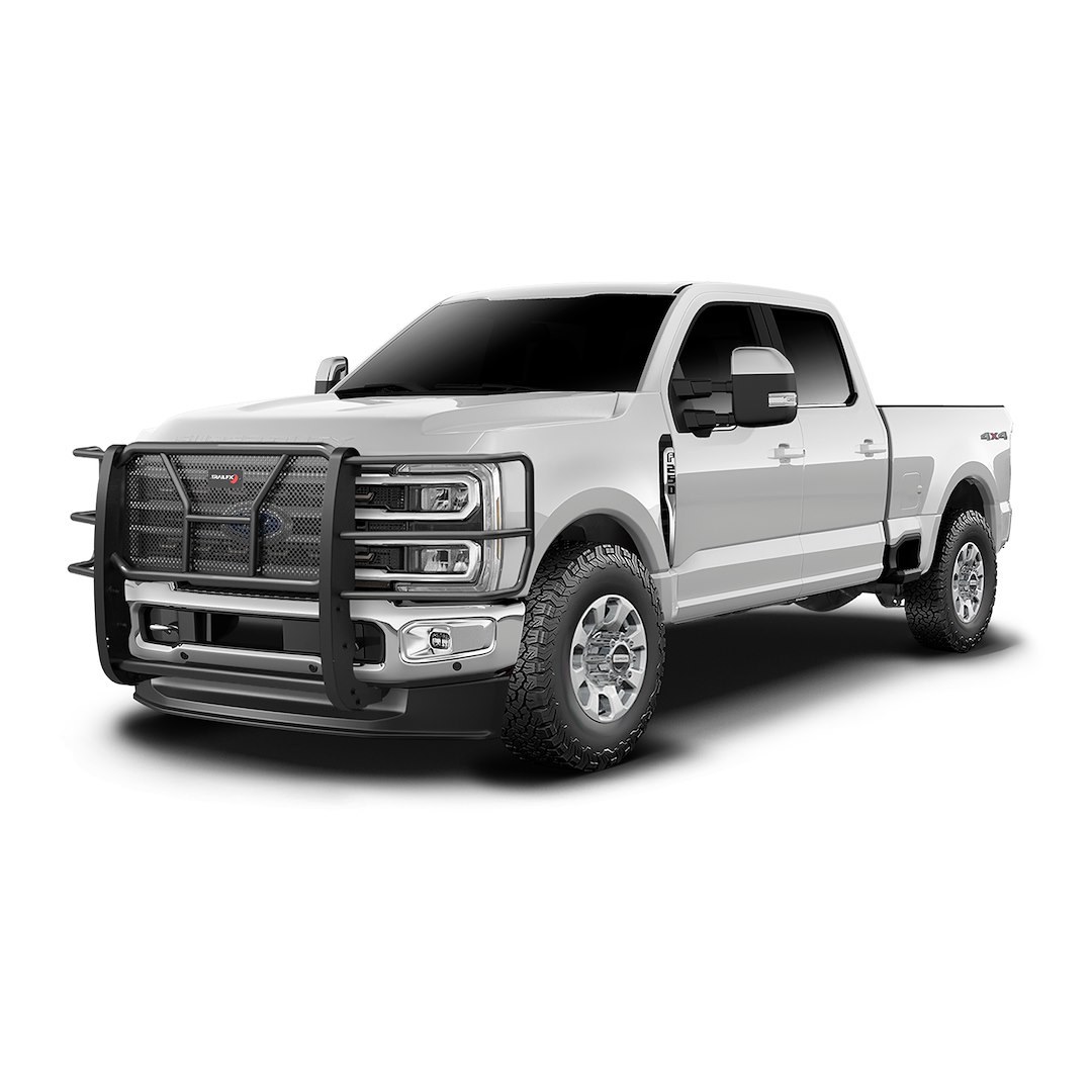 TrailFX Grille Guard, Tfx HD Grille Guards, Powder Coated, Black, Steel, 2 Inch Diameter, With Brush Guard, Without Skid Plate – E0523T