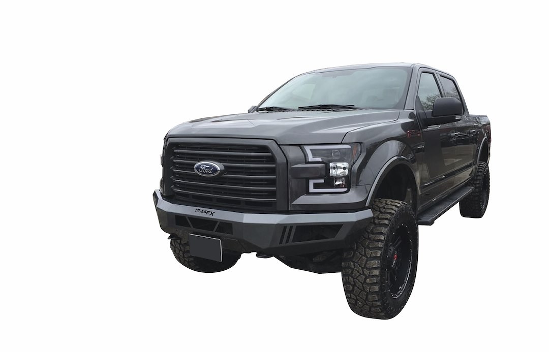 TrailFX Bumper, Tfx Front Ld Bumpers, One Piece Design, Mounting Hardware Included, Without Grille Guard, Without Winch Mount – FLDB002TI