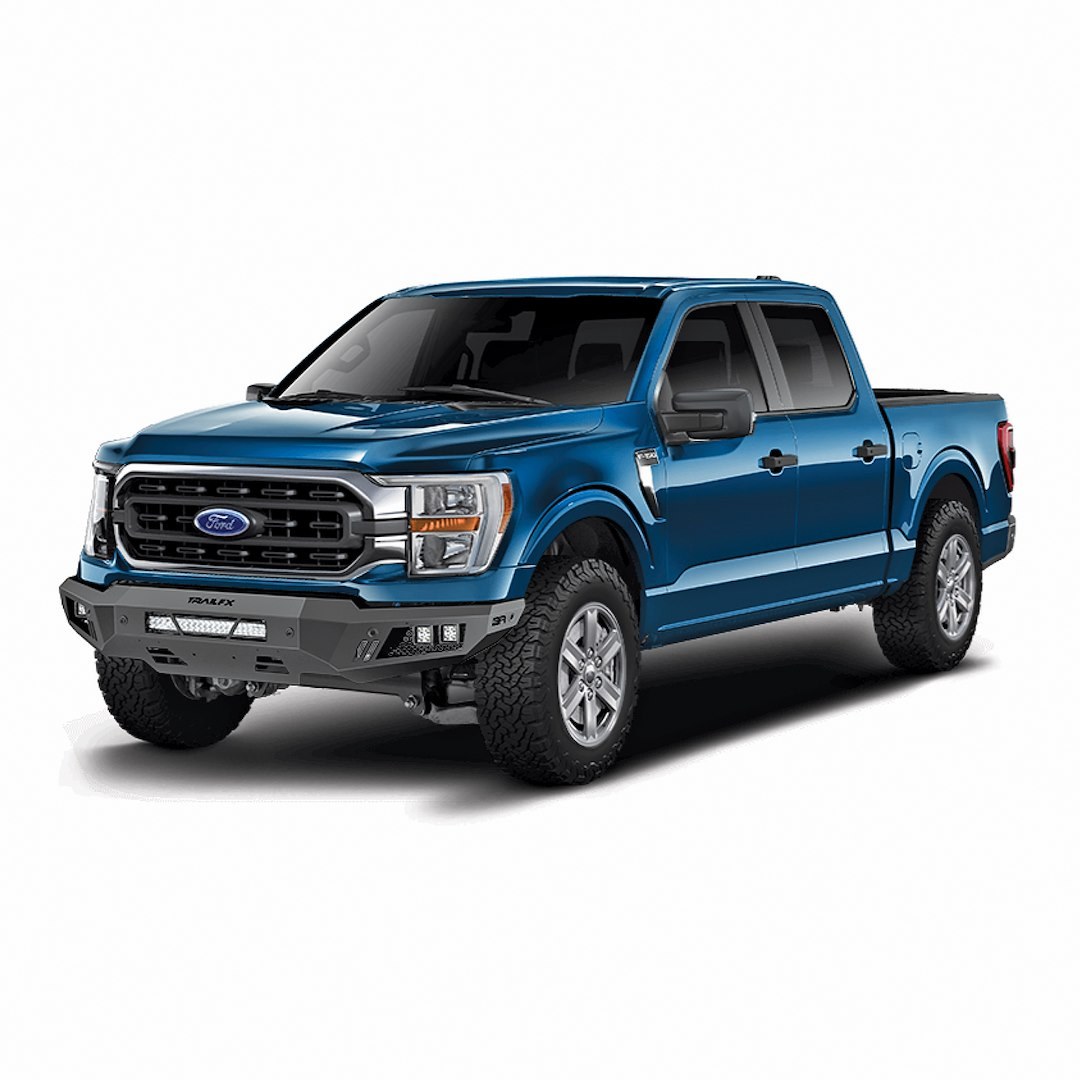 TrailFX Bumper, Tfx Front Ld Bumpers, One Piece Design, Mounting Hardware Included, Without Grille Guard, Without Winch Mount – FLDB010TI