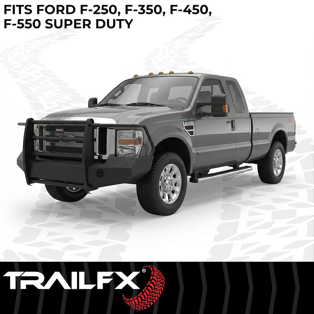 TrailFX Bumper, Tfx Full Replacement Bumpers, One Piece Design, Use Original/ Factory Mounting Hardware, With Grille Guard/ Grille Mesh – FX3002A