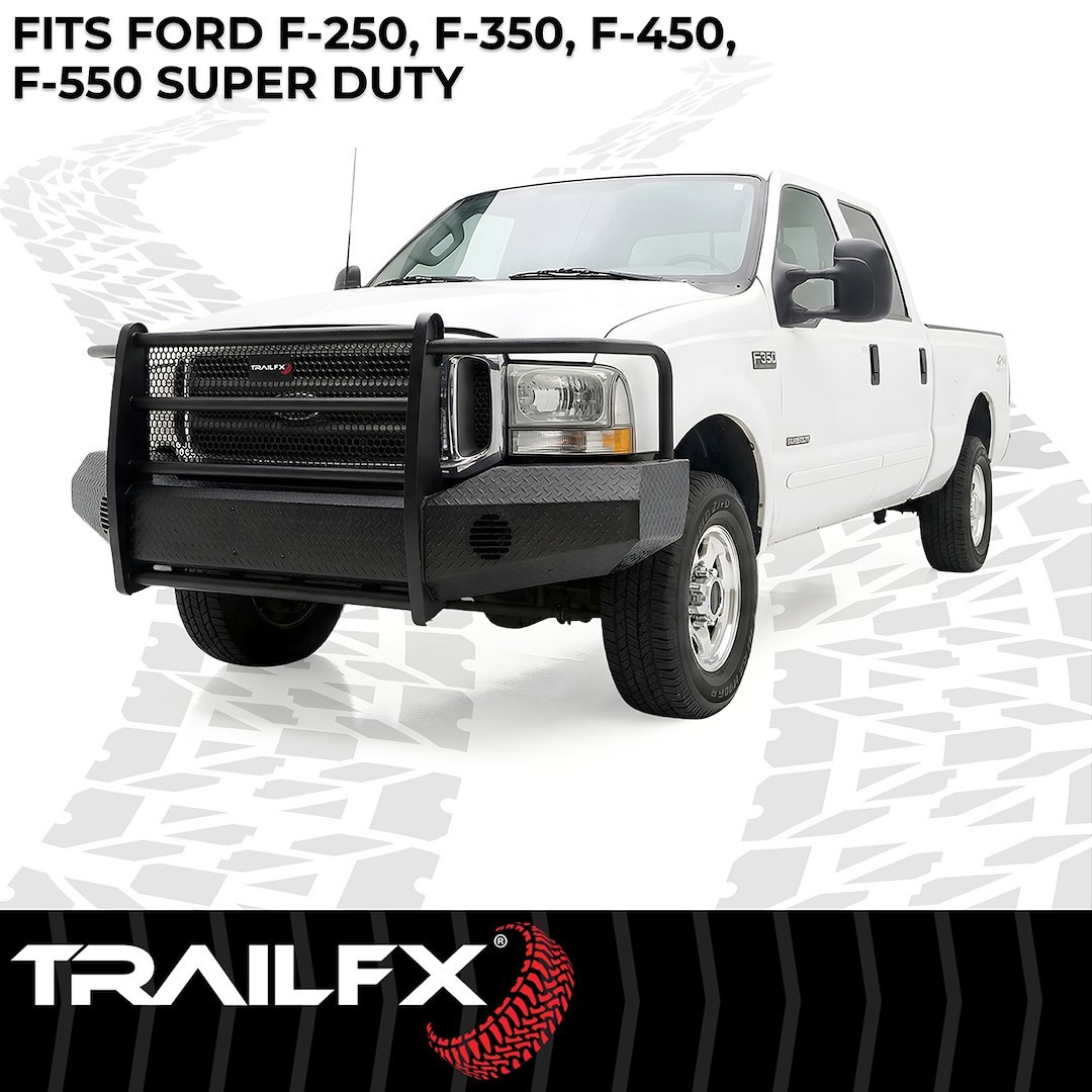 TrailFX Bumper, Tfx Full Replacement Bumpers, One Piece Design, Use Original/ Factory Mounting Hardware, With Grille Guard/ Grille Mesh – FX3003A