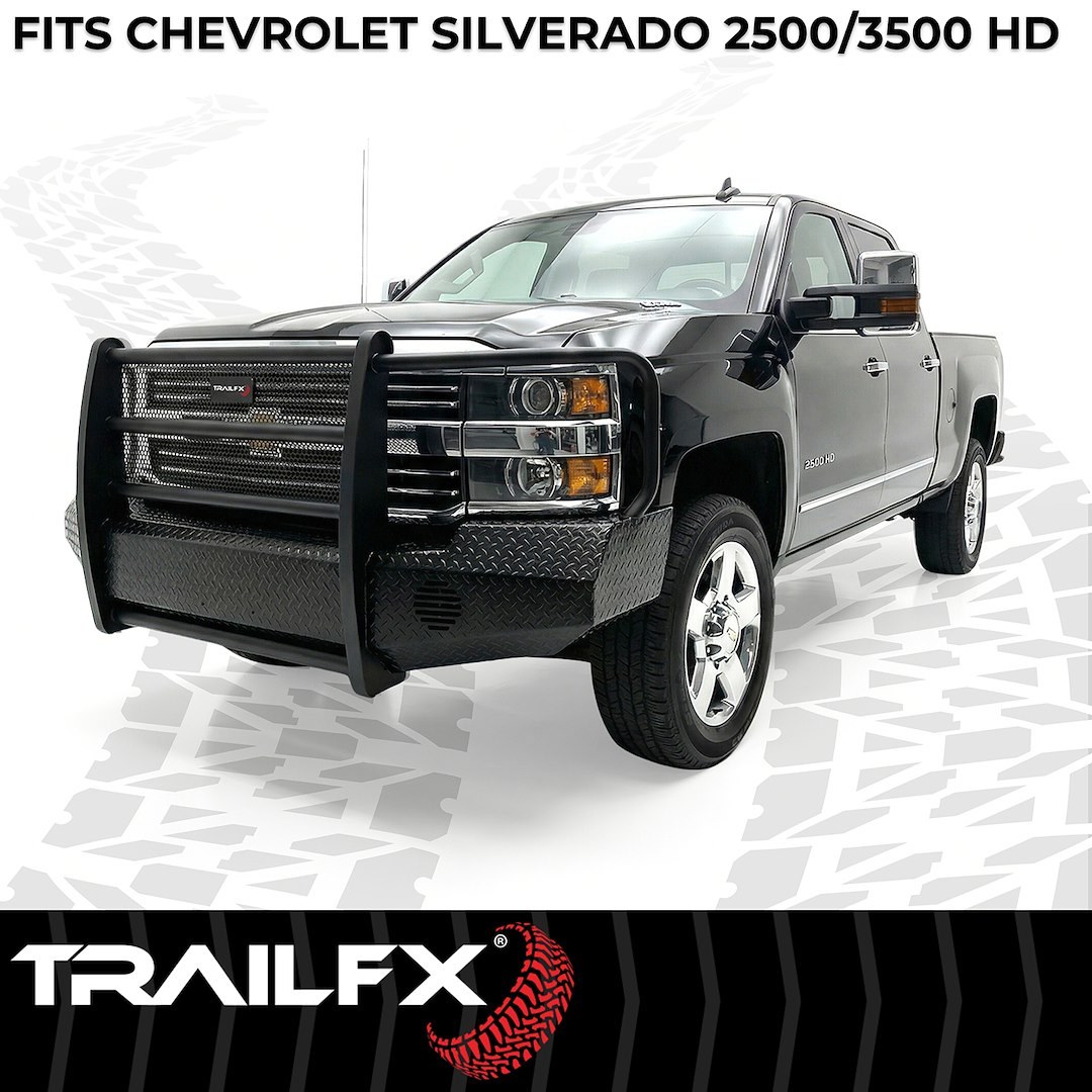 TrailFX Bumper, Tfx Full Replacement Bumpers, One Piece Design, Use Original/ Factory Mounting Hardware, With Grille Guard/ Grille Mesh – FX3005A