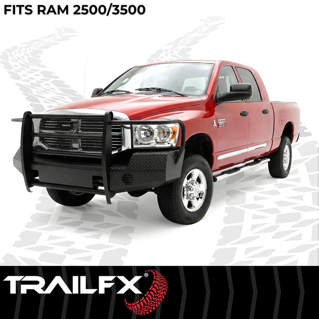 TrailFX Bumper, Tfx Full Replacement Bumpers, One Piece Design, Use Original/ Factory Mounting Hardware, With Grille Guard/ Grille Mesh – FX3009A