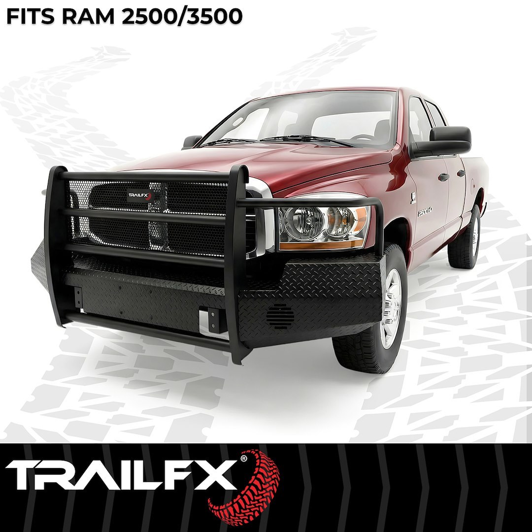 TrailFX Bumper, Tfx Full Replacement Bumpers, One Piece Design, Use Original/ Factory Mounting Hardware, With Grille Guard/ Grille Mesh – FX3010A
