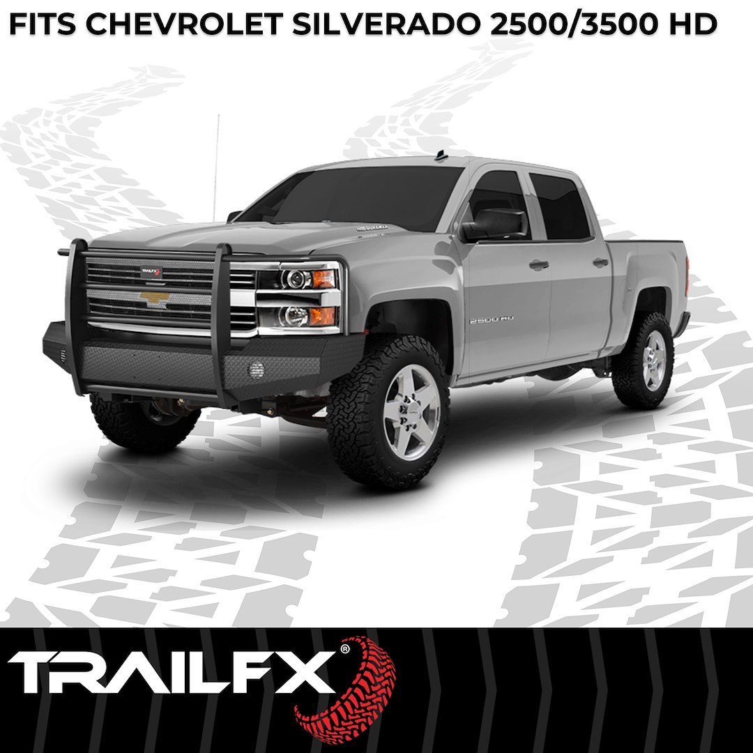 TrailFX Bumper, Tfx Full Replacement Bumpers, One Piece Design, Use Original/ Factory Mounting Hardware, With Grille Guard/ Grille Mesh – FX3021A