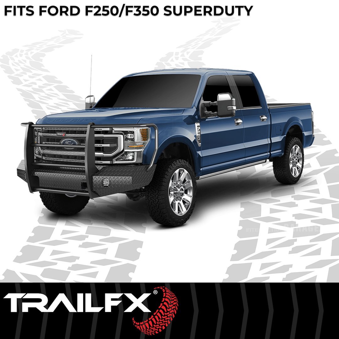 TrailFX Bumper, Tfx Full Replacement Bumpers, One Piece Design, Use Original/ Factory Mounting Hardware, With Grille Guard/ Grille Mesh – FX3023A