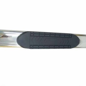 TrailFX Point of Purchase Display, Tfx Point of Purchase Display, Sample of 6 Inch Oval Polished Stainless Steel and Black Side Bars – G5005