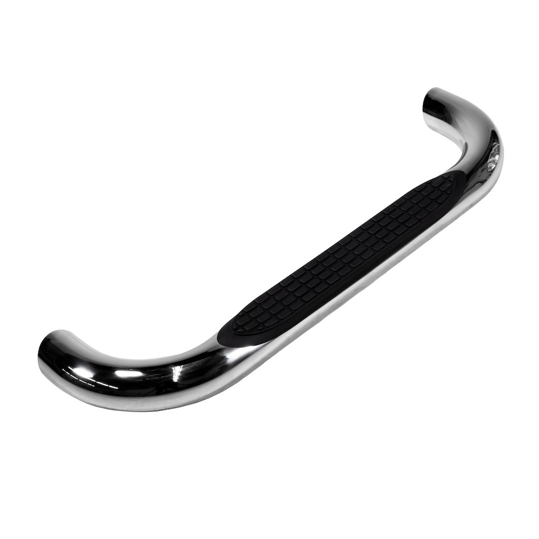 TrailFX Point of Purchase Display, Tfx Point of Purchase Display, Sample of 3 Inch Round Polished Stainless Steel and Black Side Bars – G5008
