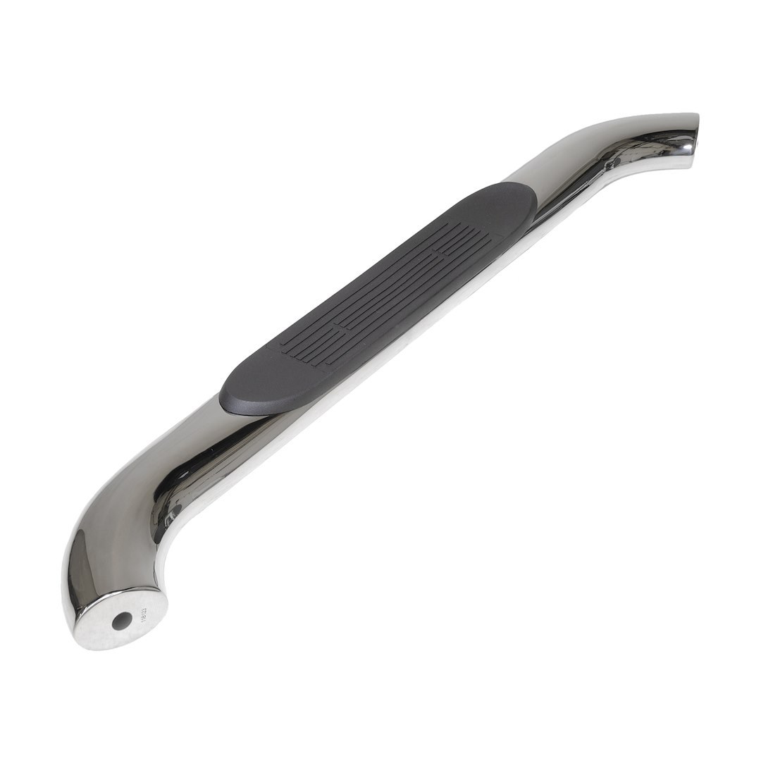 TrailFX Point of Purchase Display, Tfx Point of Purchase Display, Sample of 4 Inch Oval Bent Polished Stainless Steel and Black Side Bars – G5009